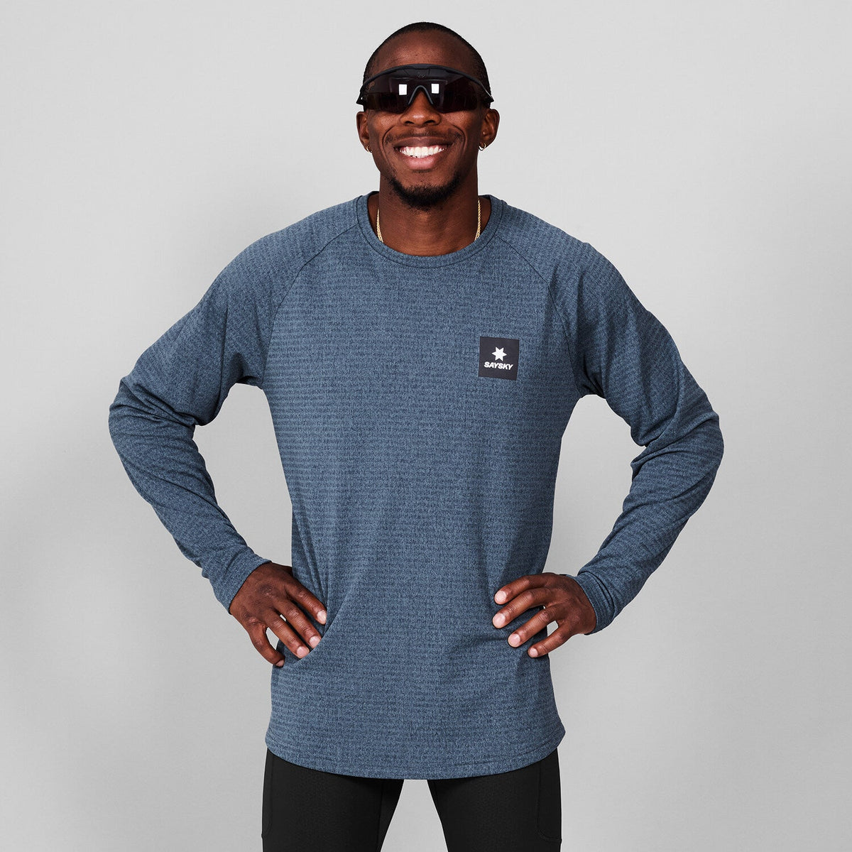 Saysky Blaze Long Sleeve Light Fleece Blue 2009 MMRFL02C2009