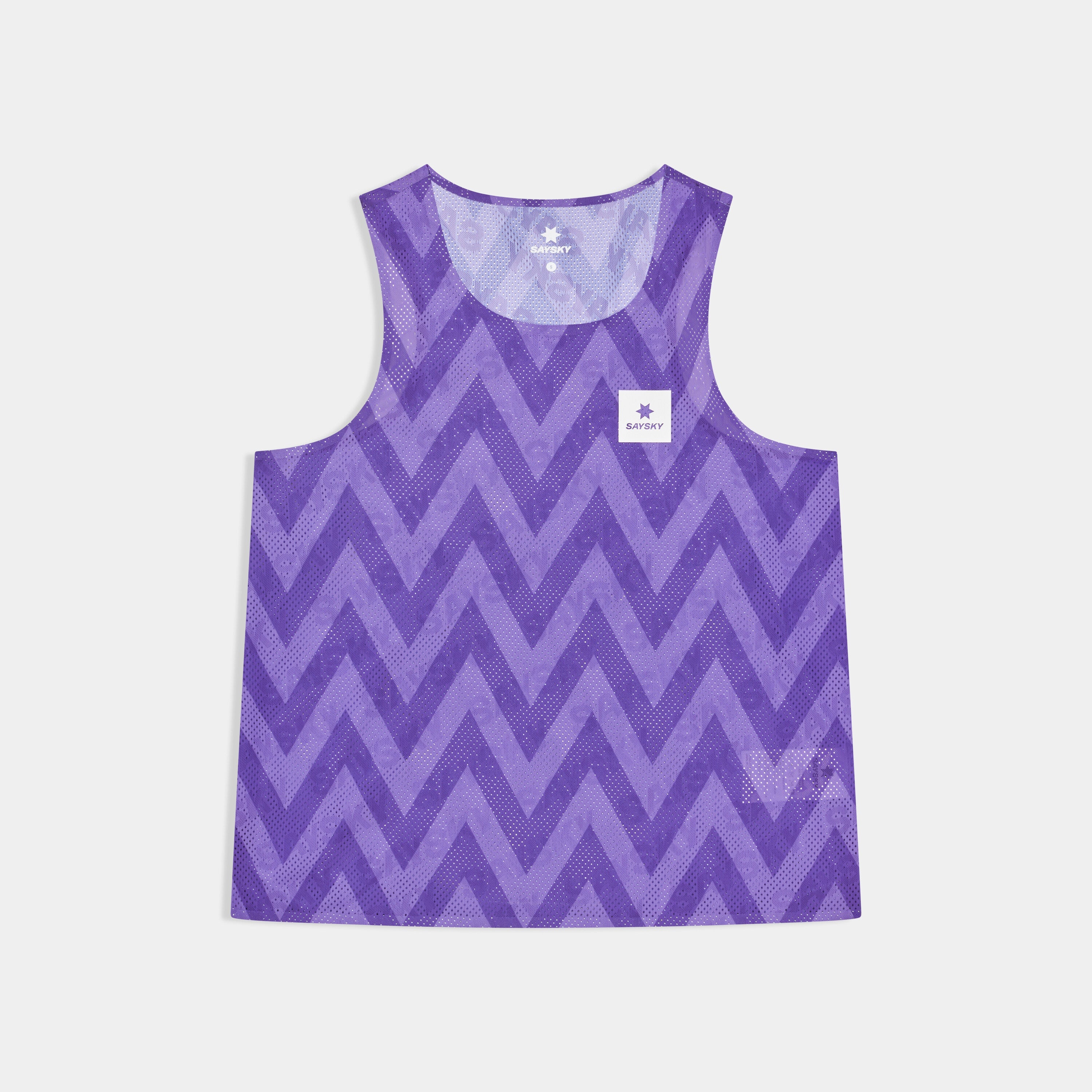 Saysky Flow Air Singlet Purple Zig Zag 1061 SW30011
