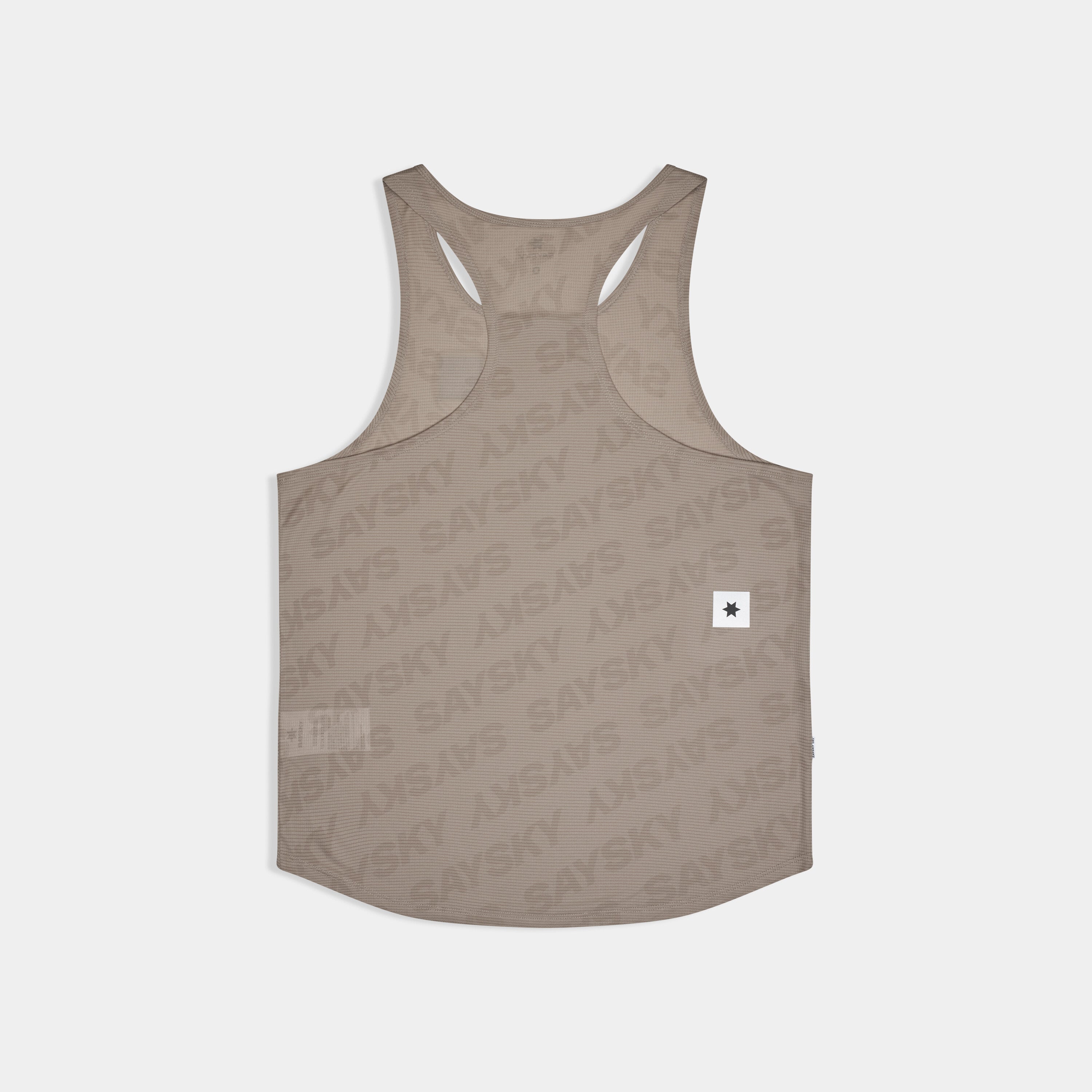 Saysky Clean Flow Singlet Dark Beige Logo 1070 SM30009
