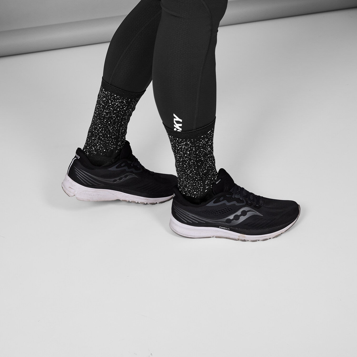 Saysky Combat Reflective High Socks Black 901 SA80006