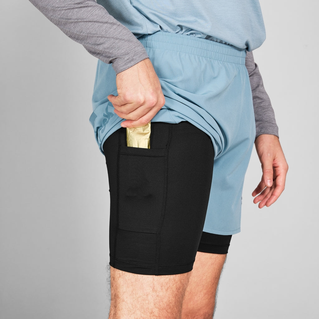 SAYSKY 2 in 1 Pace Shorts 5'' SHORTS 214 - BLUE