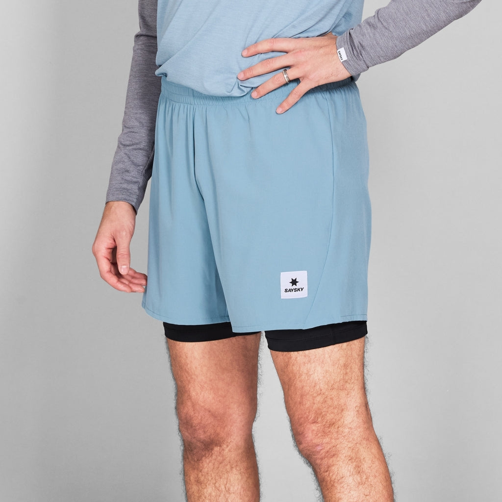 SAYSKY 2 in 1 Pace Shorts 5'' SHORTS 214 - BLUE