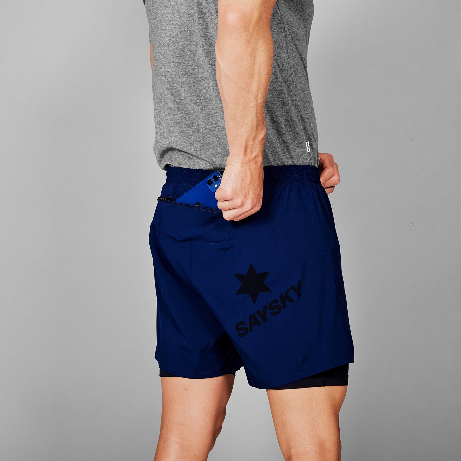 SAYSKY 2 in 1 Pace Shorts 5'' SHORTS 201 - BLUE
