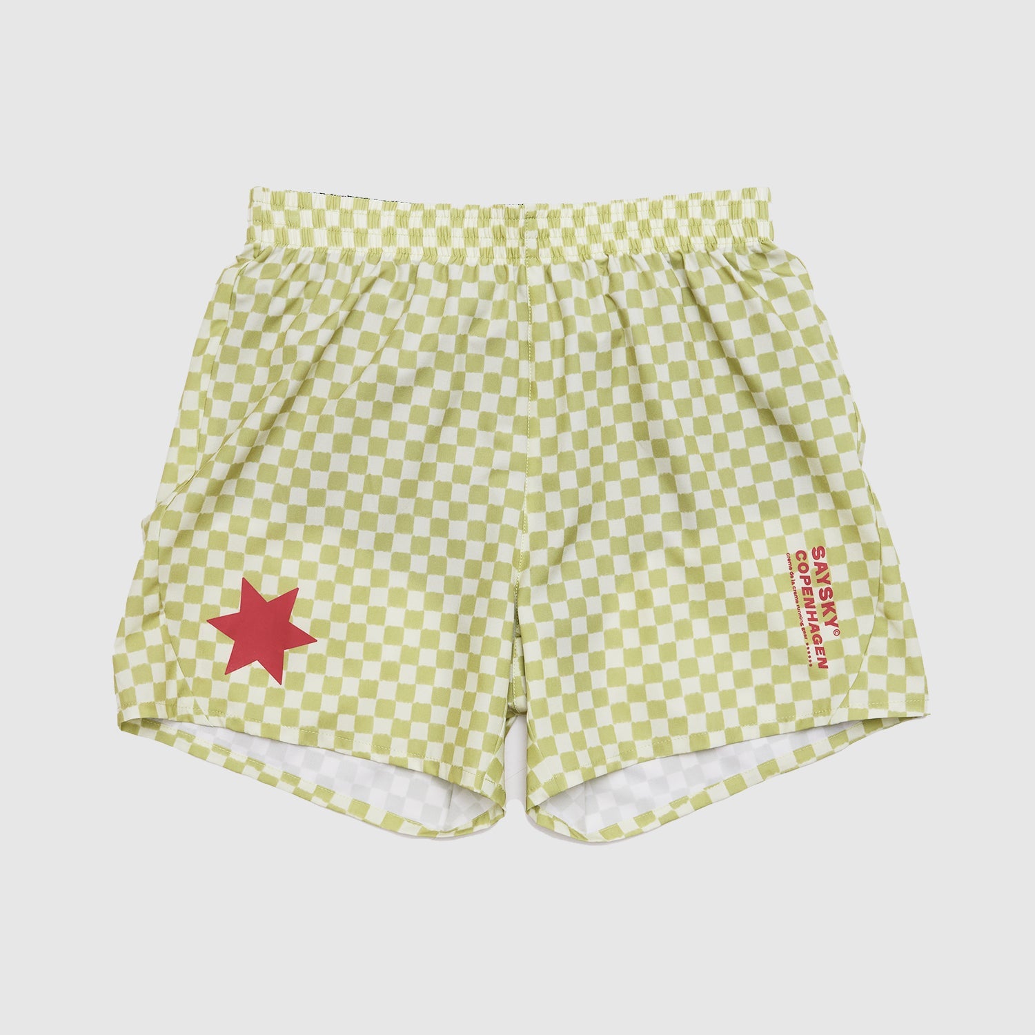 SAYSKY Checker Pace Shorts 5'' SHORTS 1034 - GREEN AOP