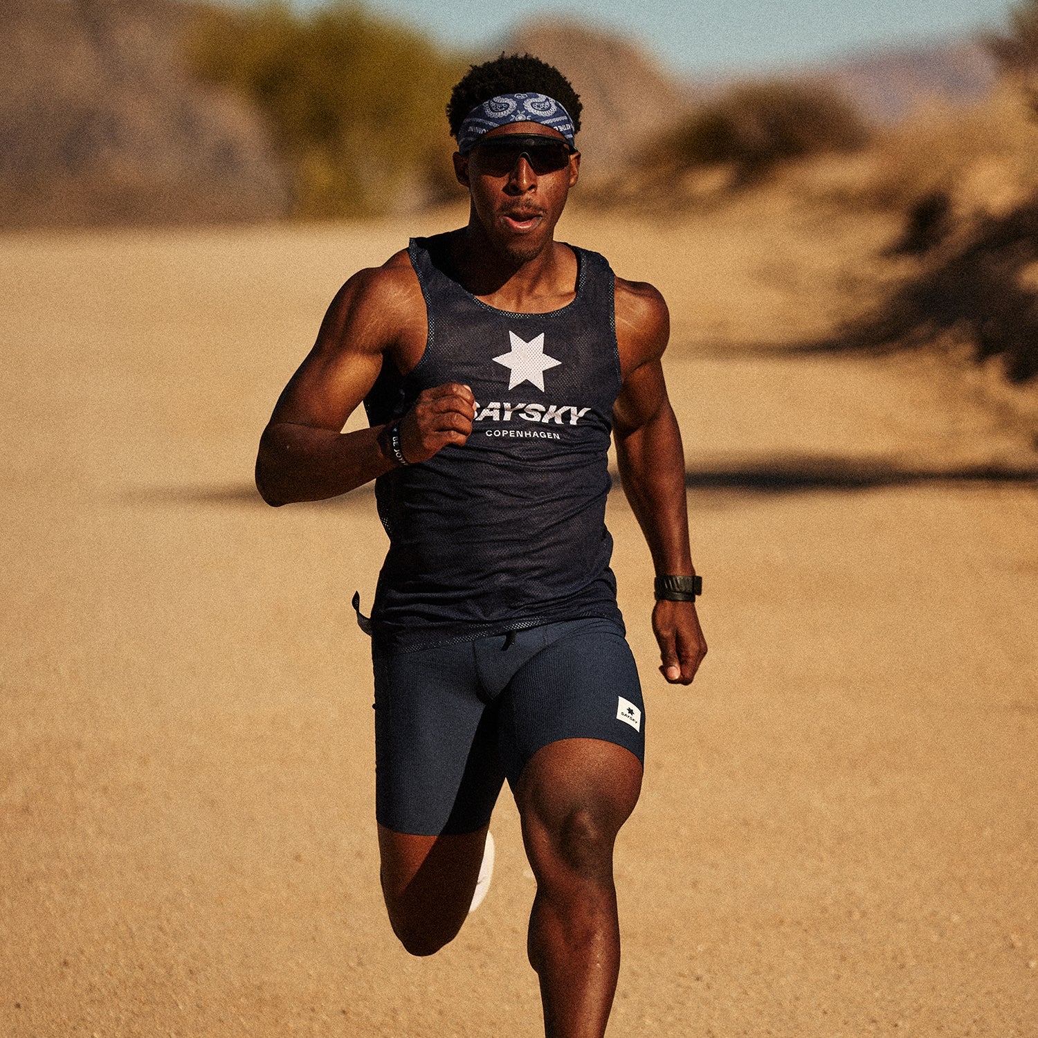 SAYSKY Combat+ Rib Short Tights 8'' TIGHTS 201 - BLUE