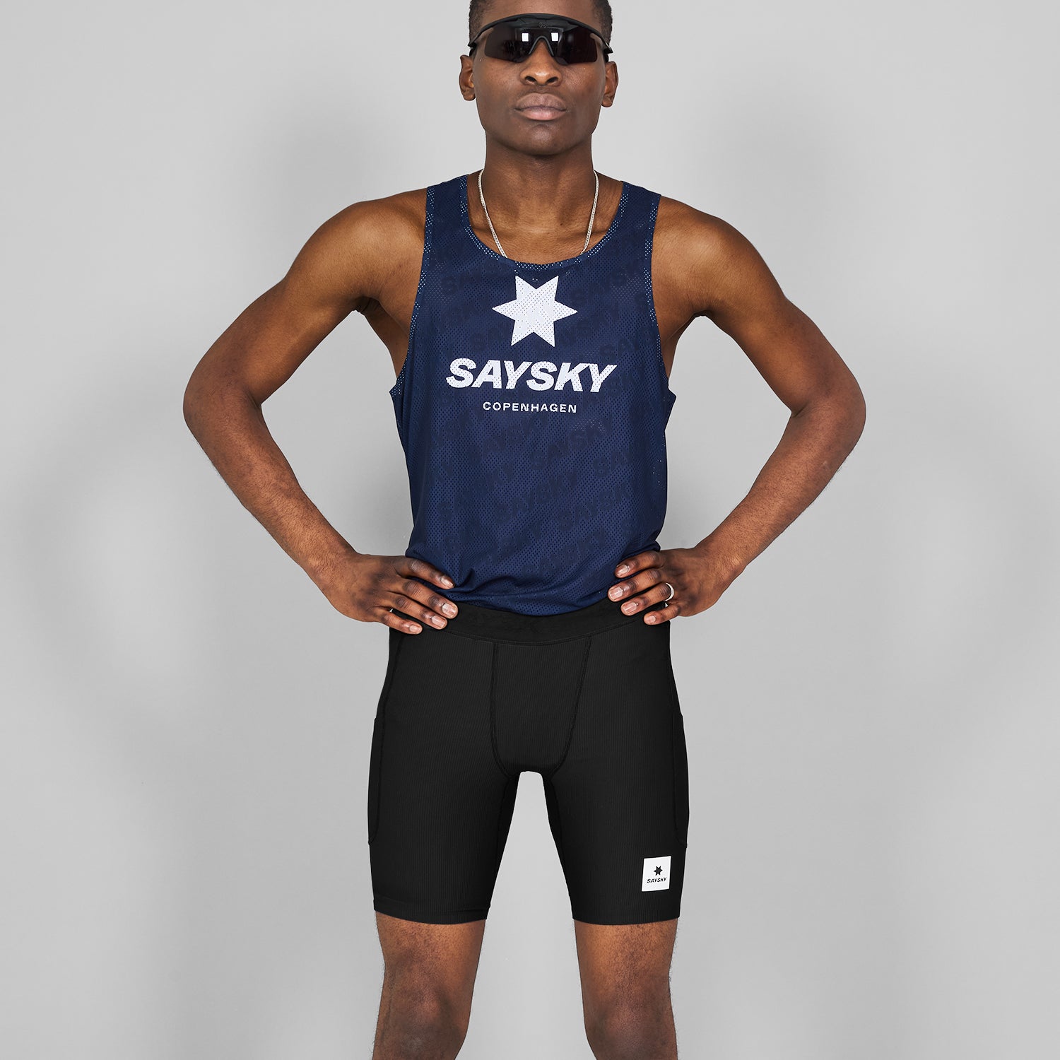 SAYSKY Combat+ Rib Short Tights 8'' TIGHTS 901 - BLACK