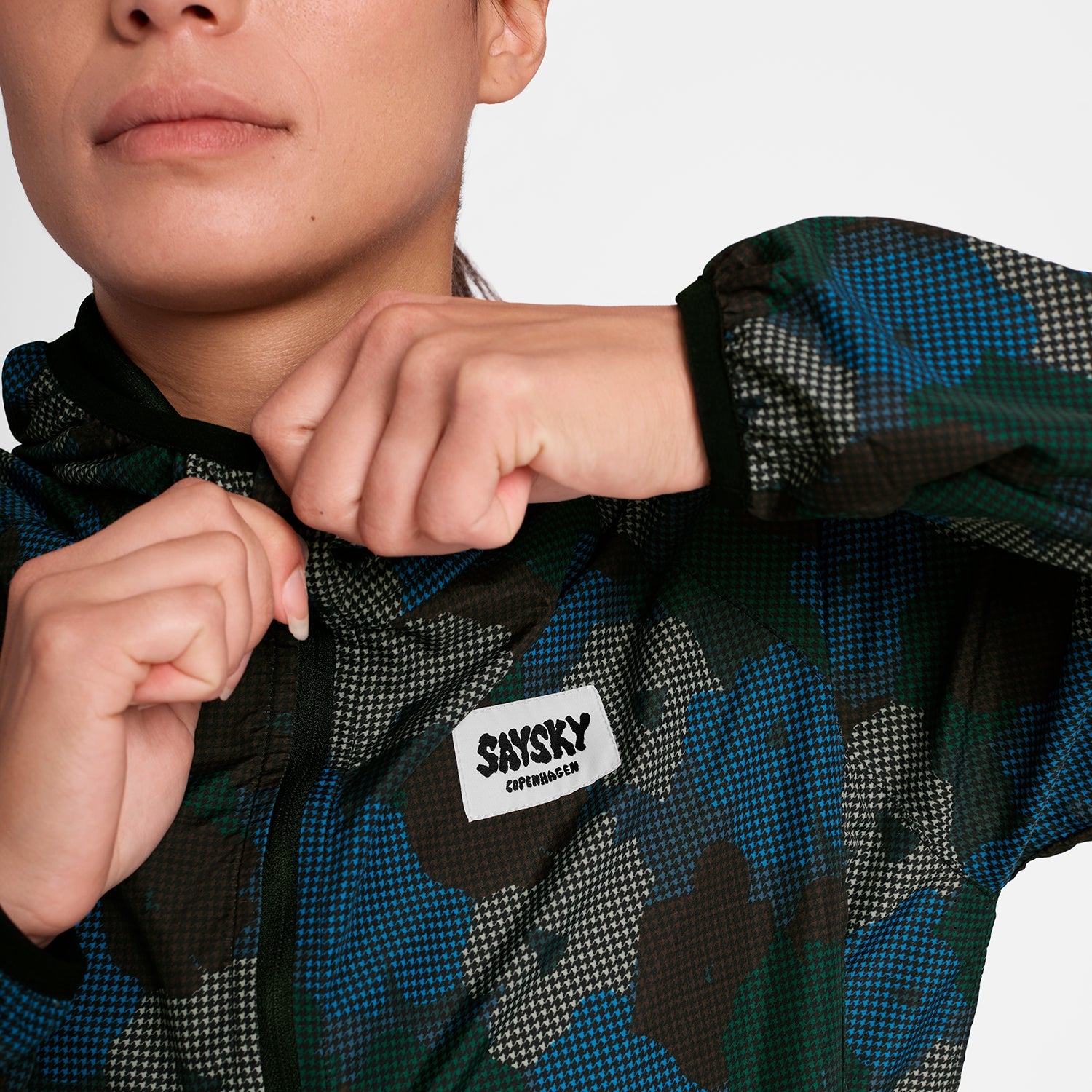 SAYSKY Flower Pace Jacket JACKETS/VESTS 1046 - BLUE AOP