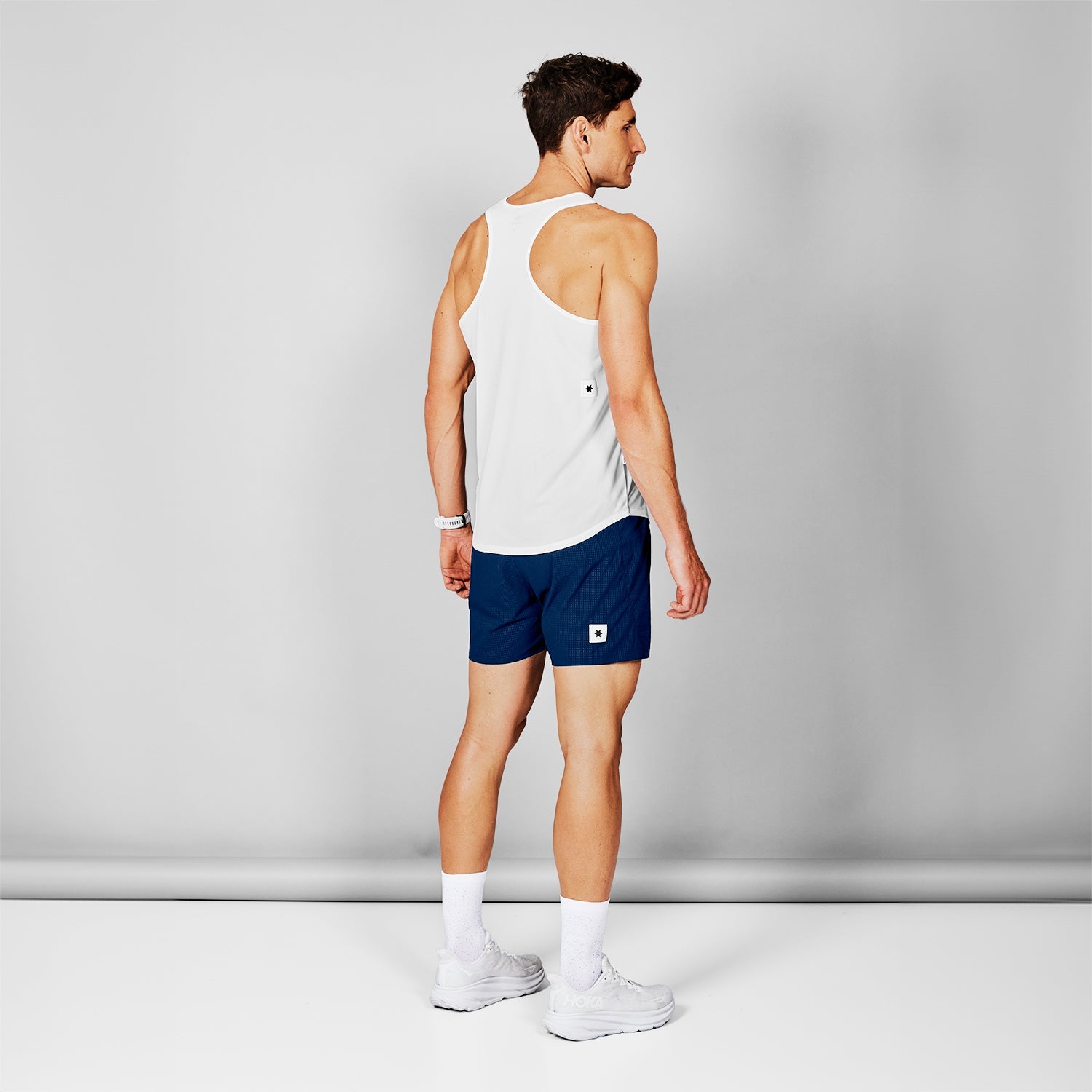 SAYSKY Logo Flow Singlet SINGLETS 101 - WHITE