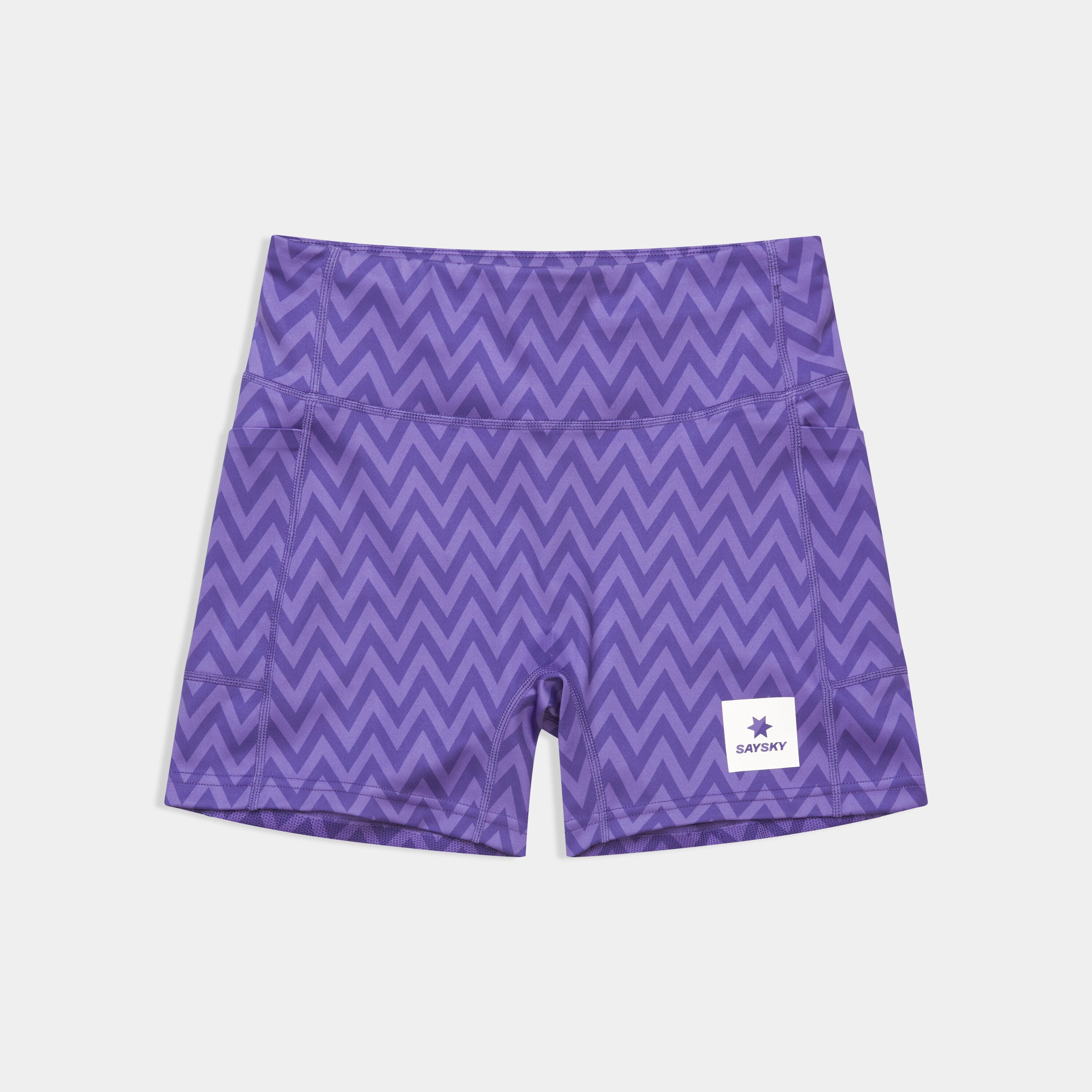 Saysky Combat+ Short Tights 4'' Purple Zig Zag 1061 SW55011