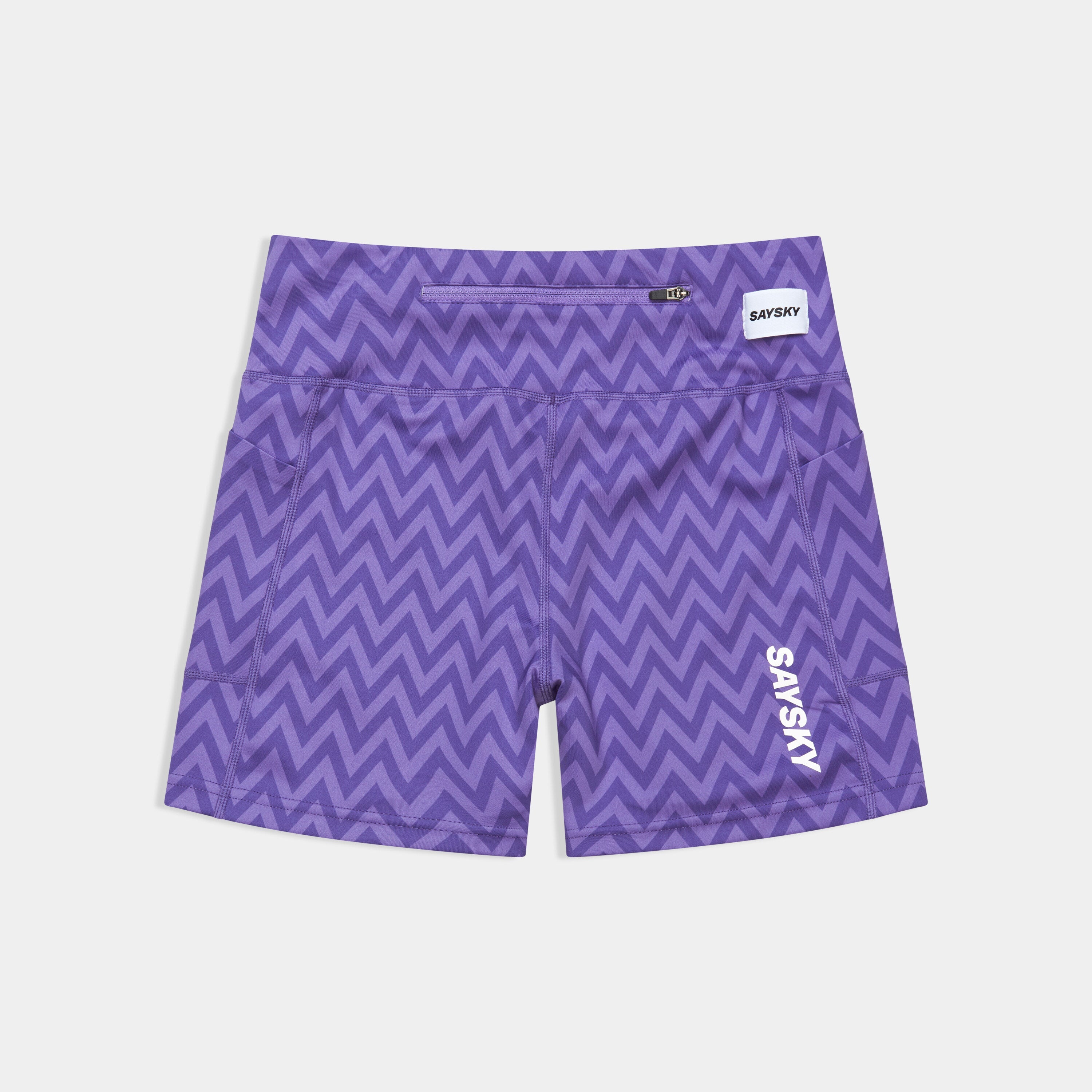 Saysky Combat+ Short Tights 4'' Purple Zig Zag 1061 SW55011