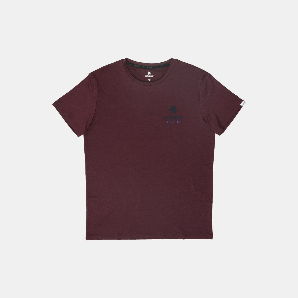 Saysky Statement Pace T-shirt Burgundy 5011 SM25034