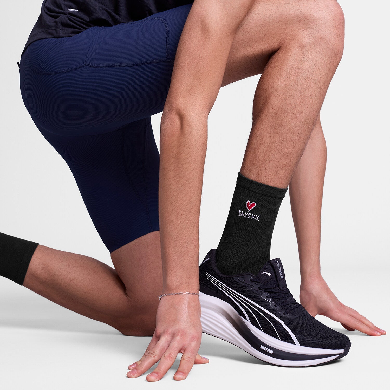 Saysky Combat High Socks Black 901 SA80019