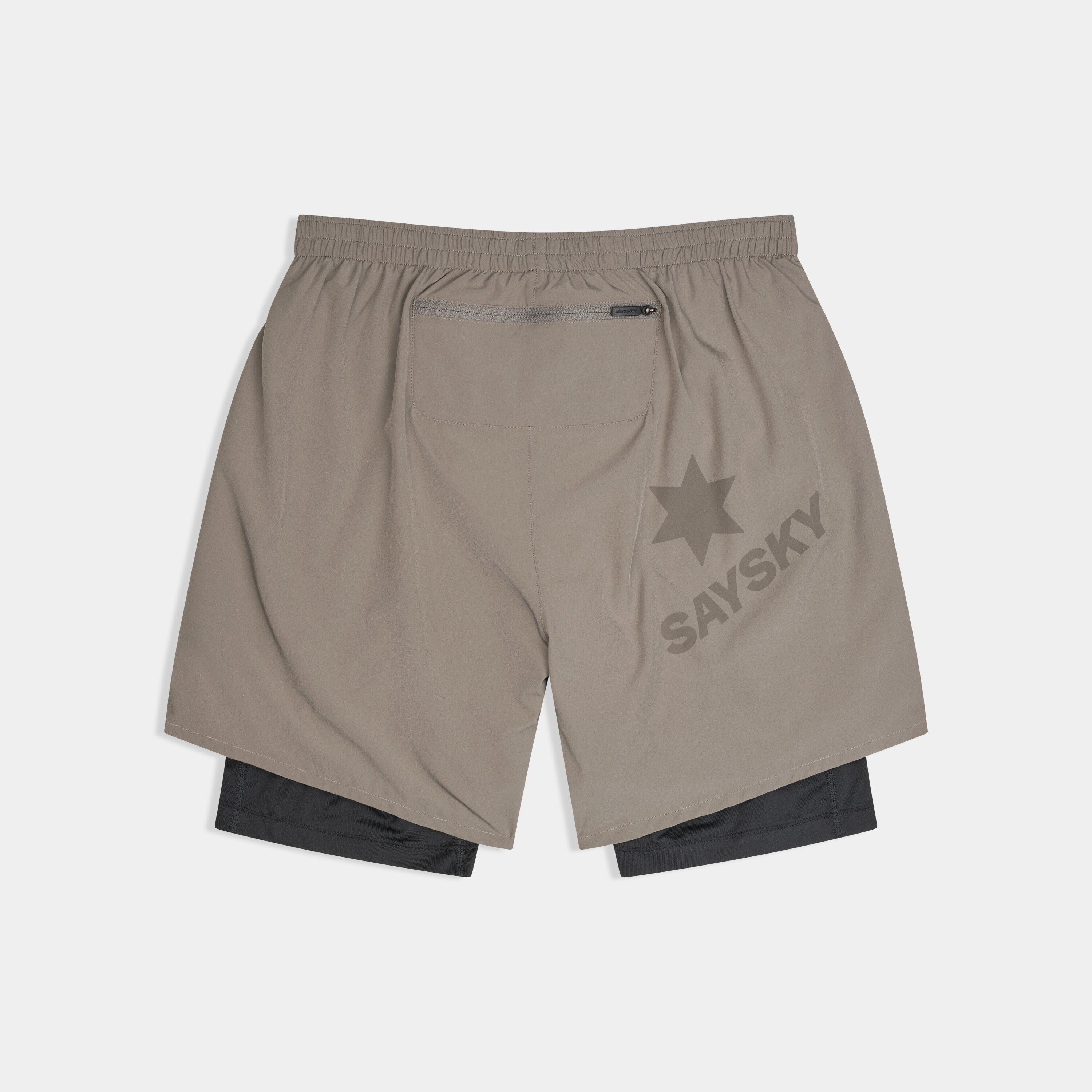 Saysky 2 in 1 Pace Shorts 5'' Taupe 714 SM40002
