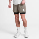 Saysky 2 in 1 Pace Shorts 5'' Taupe 714 SM40002