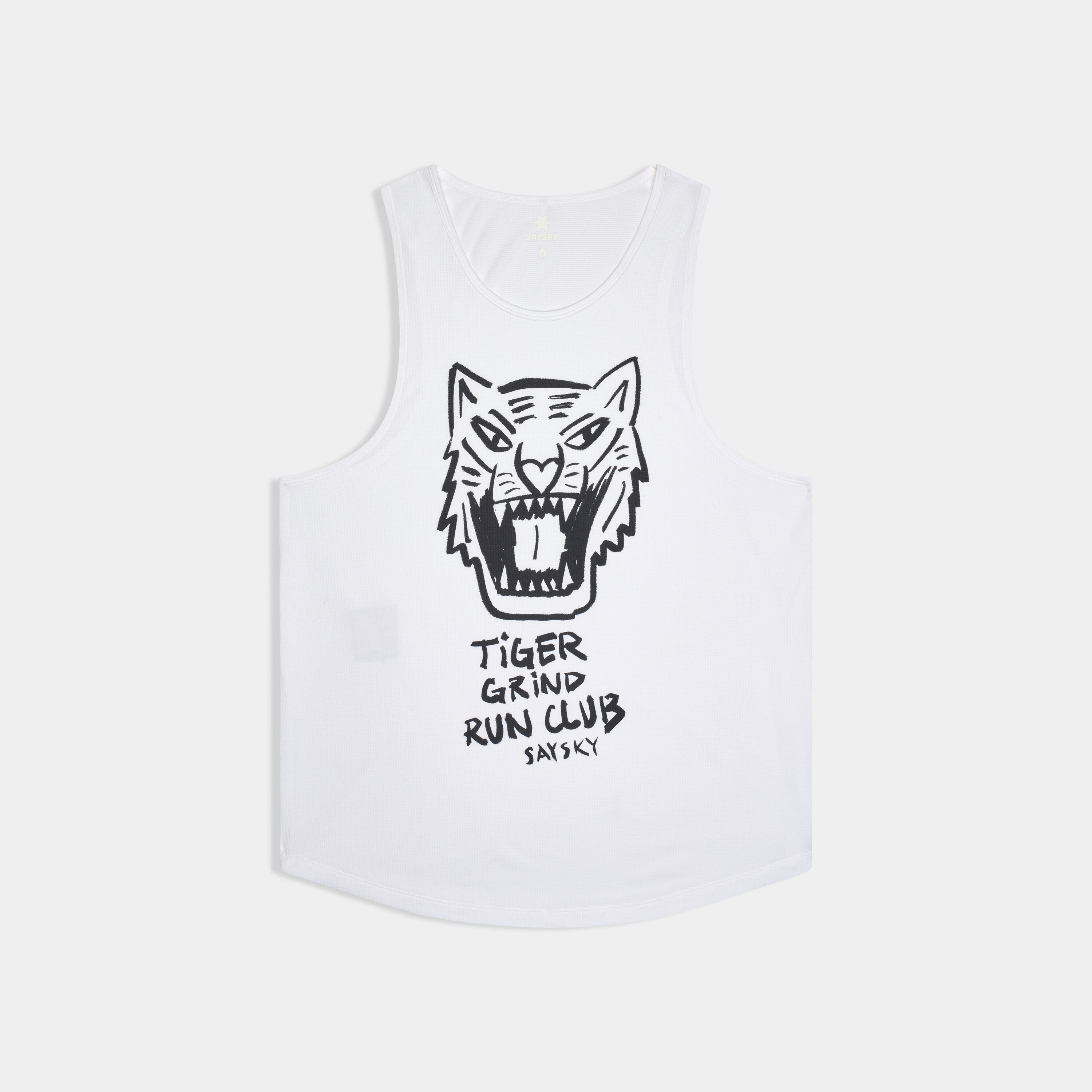 Saysky Tiger Combat Pro Singlet White 101 SM30016