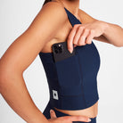 Saysky Combat Rib Crop Top Blue 201 SW30005