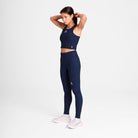 Saysky Combat Rib Crop Top Blue 201 SW30005