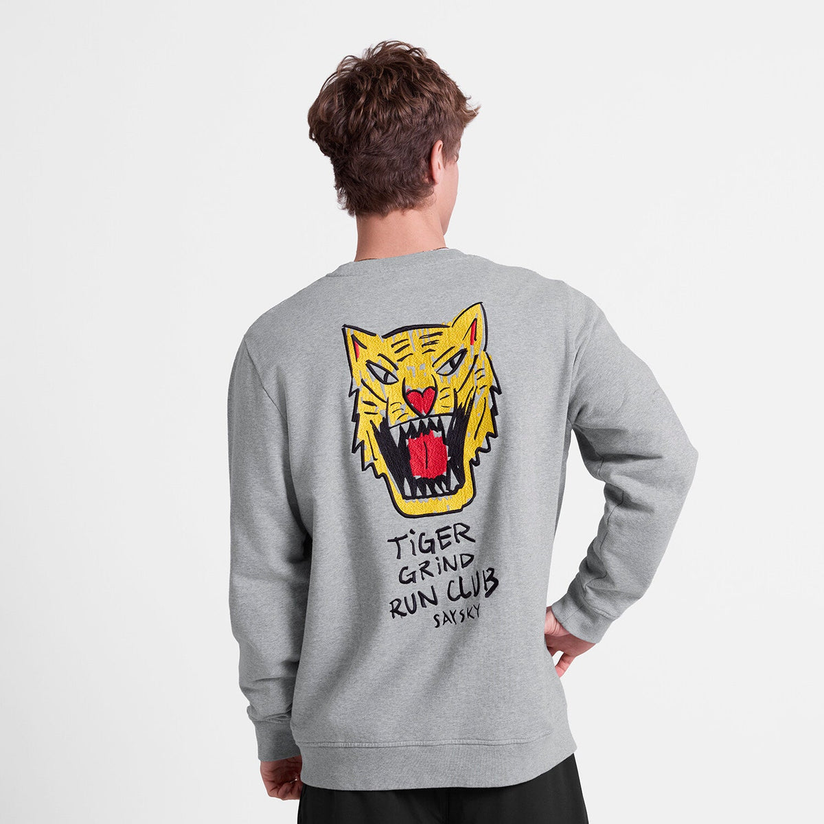 Saysky Tiger Crewneck Grey 6004 SM60003