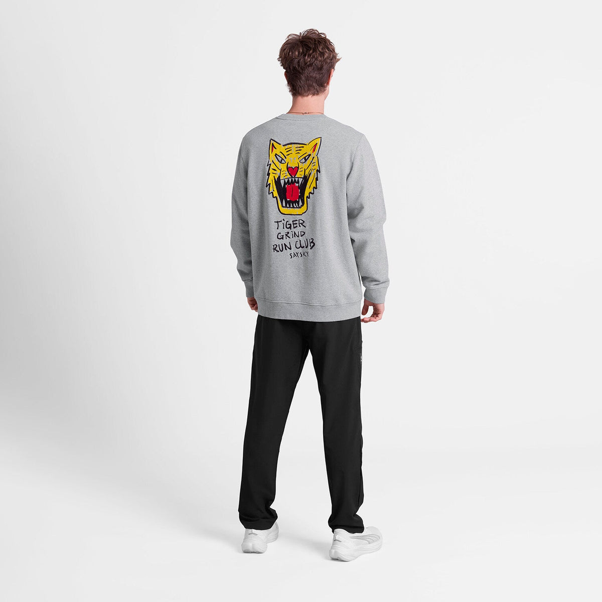 Saysky Tiger Crewneck Grey 6004 SM60003