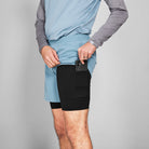 SAYSKY 2 in 1 Pace Shorts 5'' SHORTS 214 - BLUE