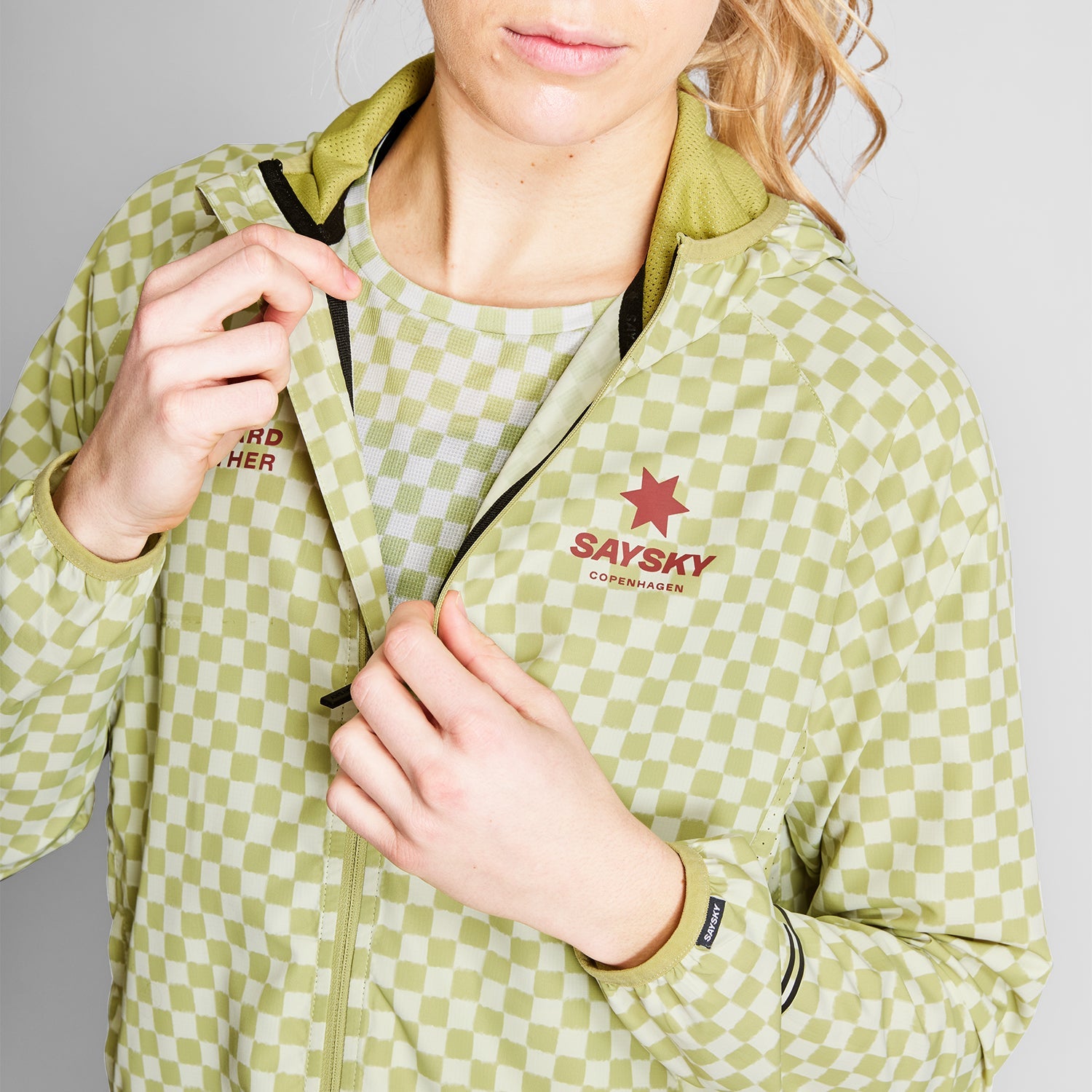 SAYSKY Checker Pace Jacket JACKETS/VESTS 1034 - GREEN AOP