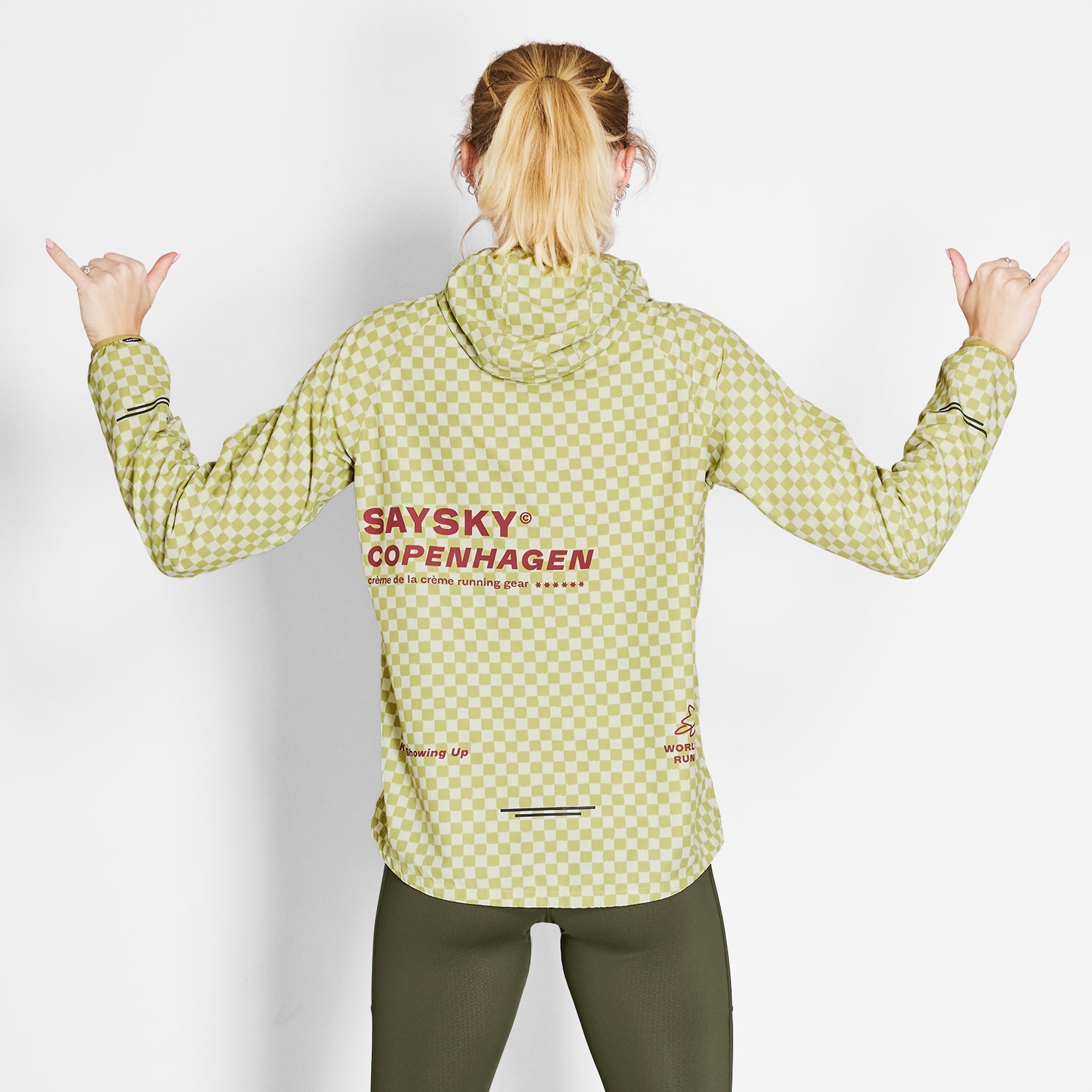SAYSKY Checker Pace Jacket JACKETS/VESTS 1034 - GREEN AOP
