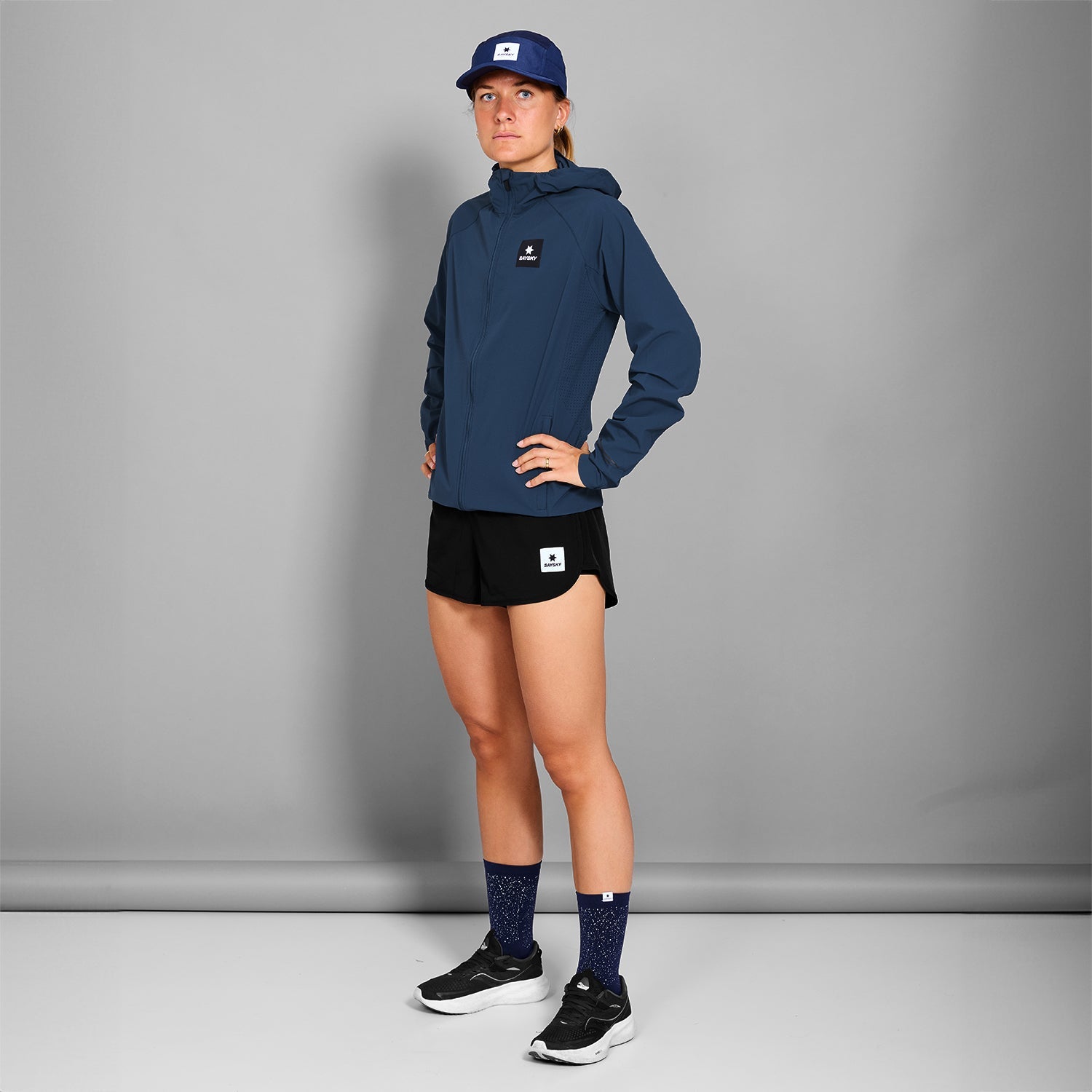 SAYSKY Clean Pace Flex Hooded Jacket JACKETS/VESTS 210 - BLUE