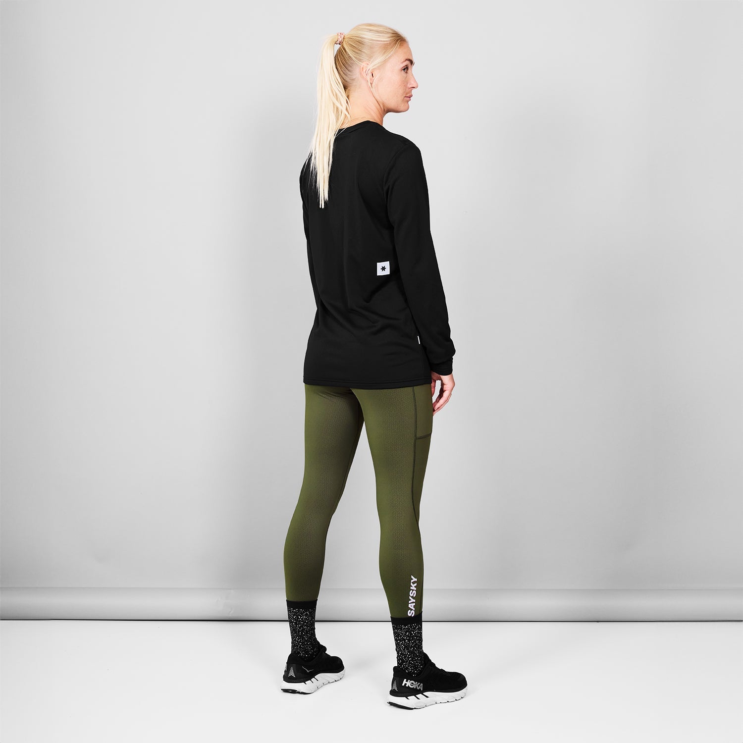 SAYSKY Flow Base Layer Long Sleeve LONG SLEEVES 901 - BLACK