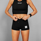 SAYSKY Flow+ Race Short Tights 1'' TIGHTS 901 - BLACK