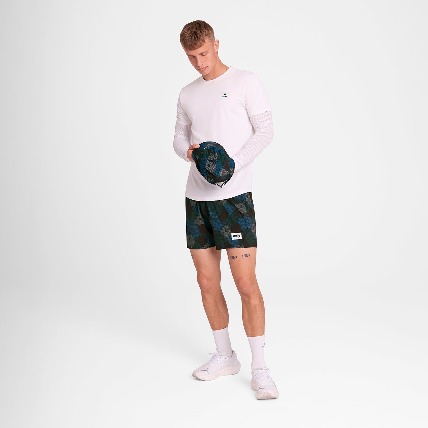 SAYSKY Flower Pace Shorts 5'' SHORTS 1046 - BLUE AOP