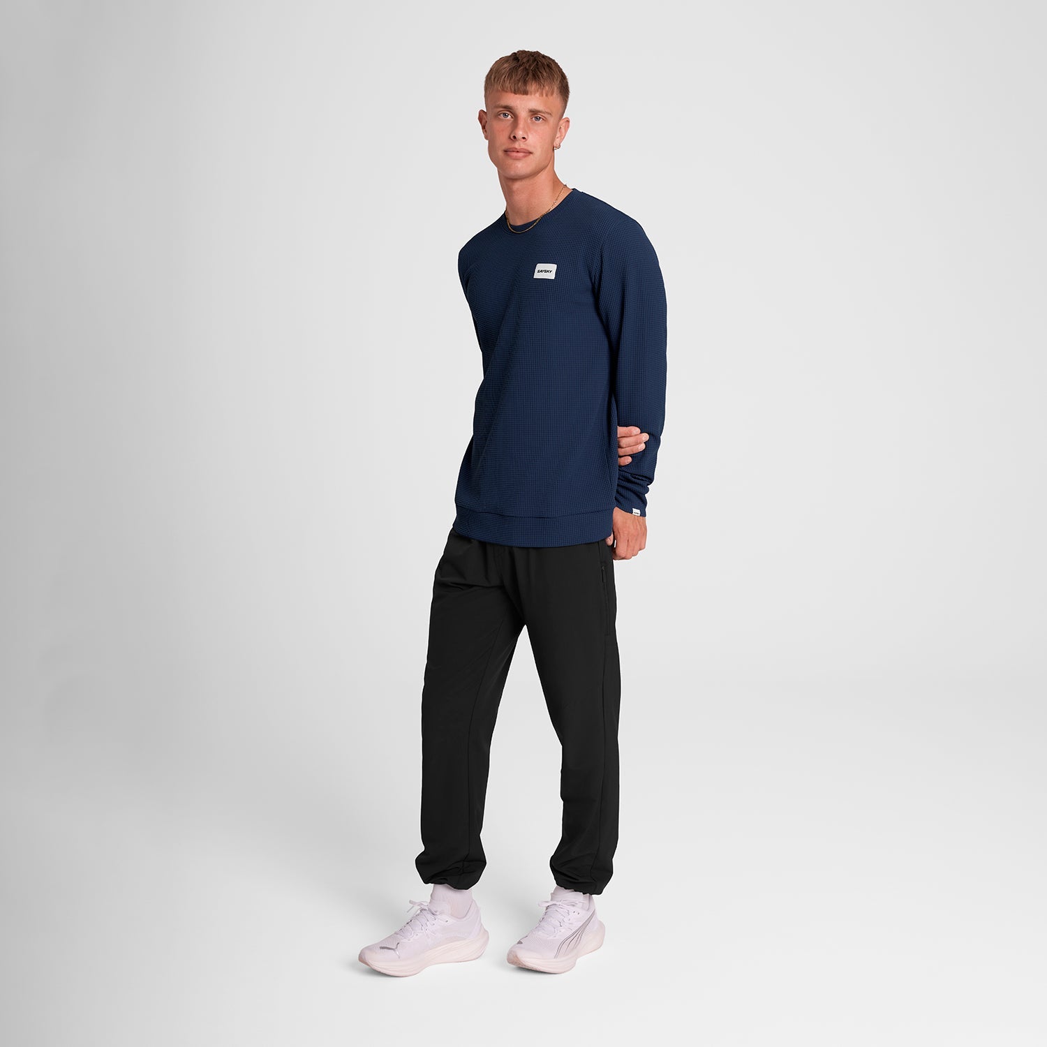 SAYSKY Motion Waffle Long Sleeve LONG SLEEVES 222 - BLUE