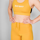 SAYSKY W Logo Combat Sports Bra SPORTS BRA 412 - YELLOW
