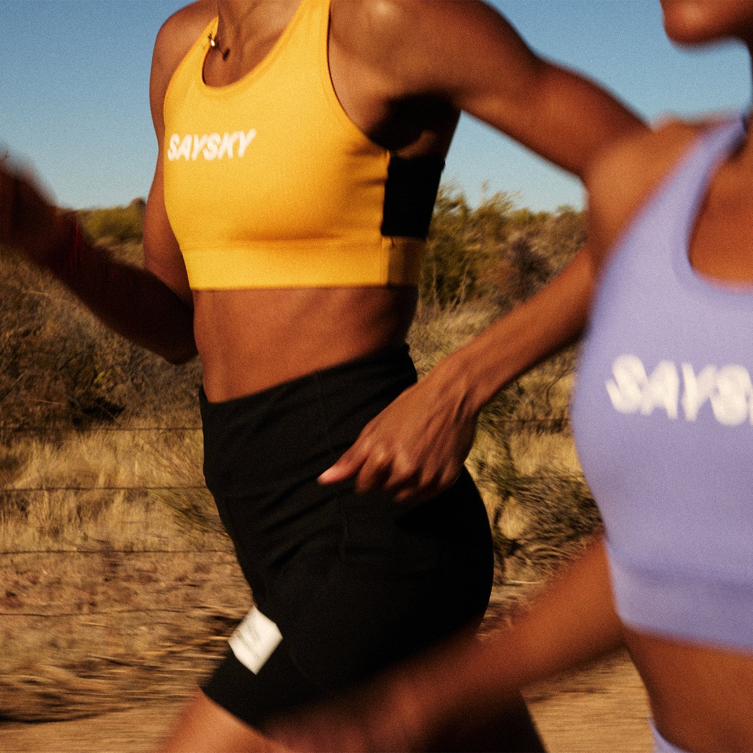 SAYSKY W Logo Combat Sports Bra SPORTS BRA 412 - YELLOW