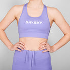 SAYSKY W Logo Combat Sports Bra SPORTS BRA 709 - PURPLE