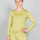 SAYSKY W Logo Pace Long Sleeve LONG SLEEVES 3008 - GREEN MELANGE