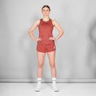 SAYSKY W Logo Pace Top SINGLETS 5006 - RED MELANGE
